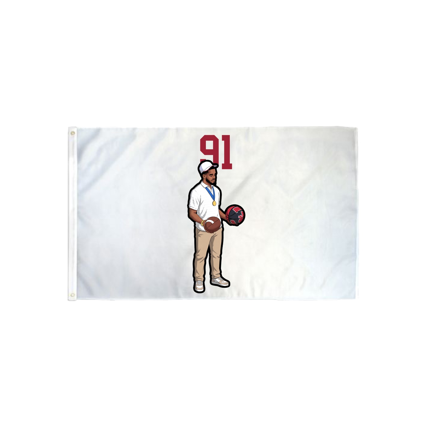 3x5 Flag — Number Top in Classic