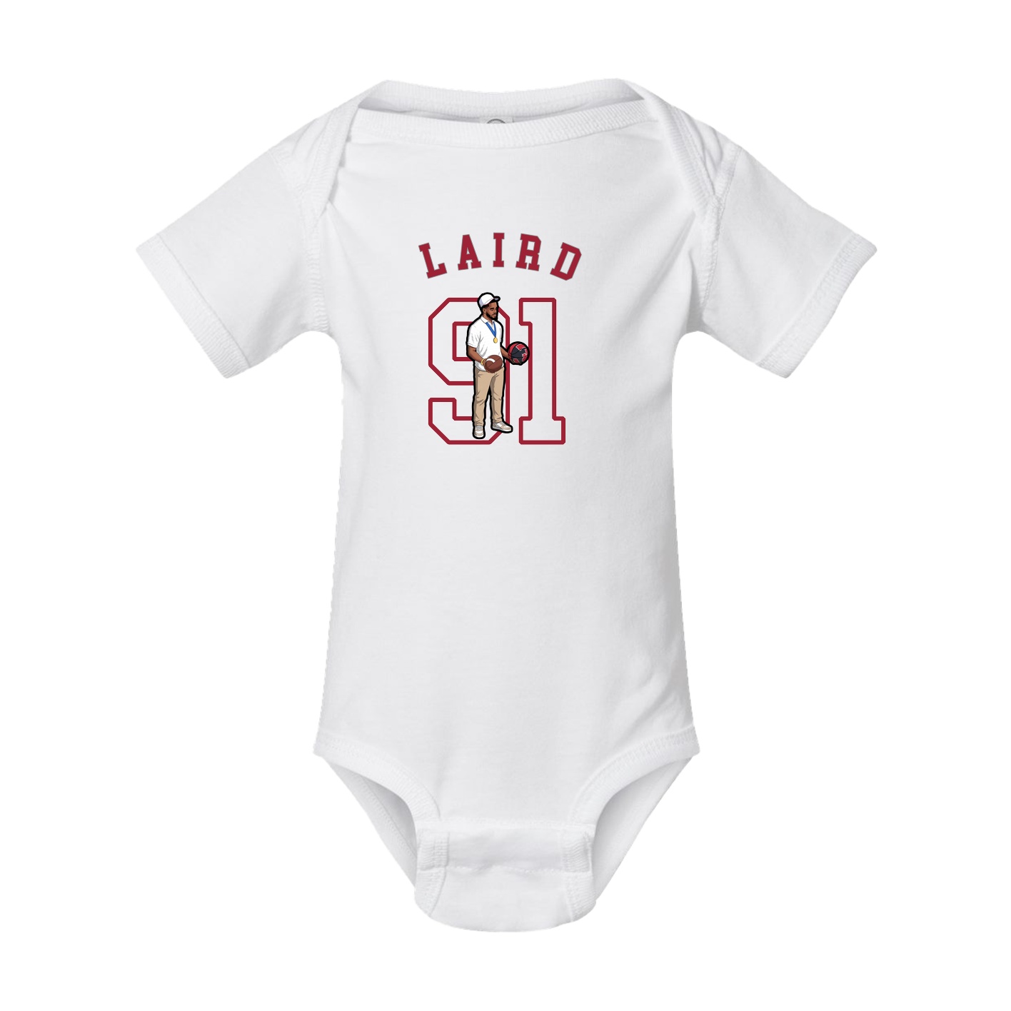 Baby Onesie — Shirsey Arch in White