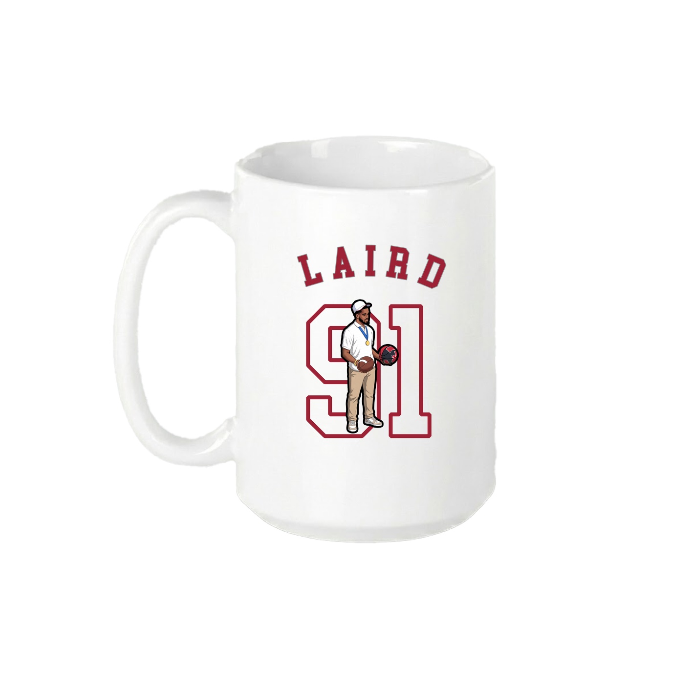 15oz Coffee Mug — Shirsey Arch in White