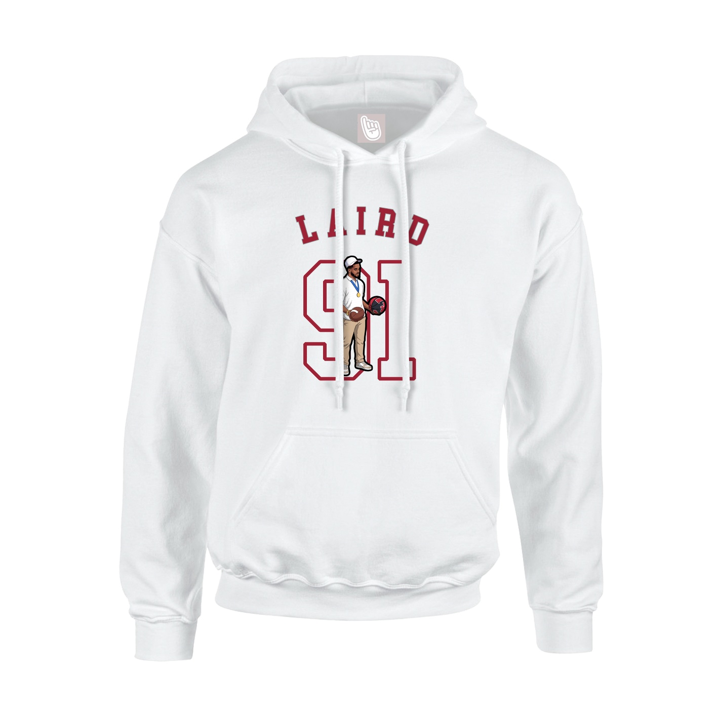 Youth Hoodie — Shirsey Arch in White
