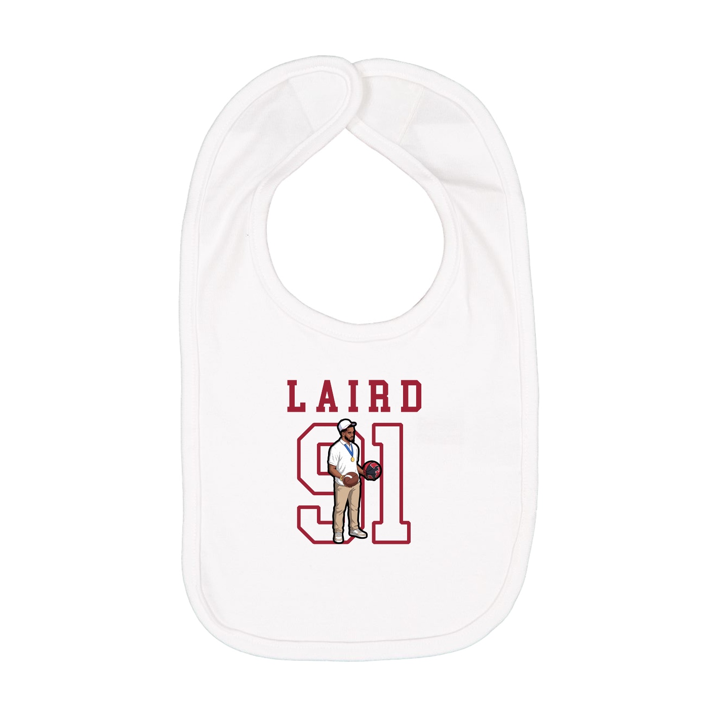 Infant Bib — Shirsey in White