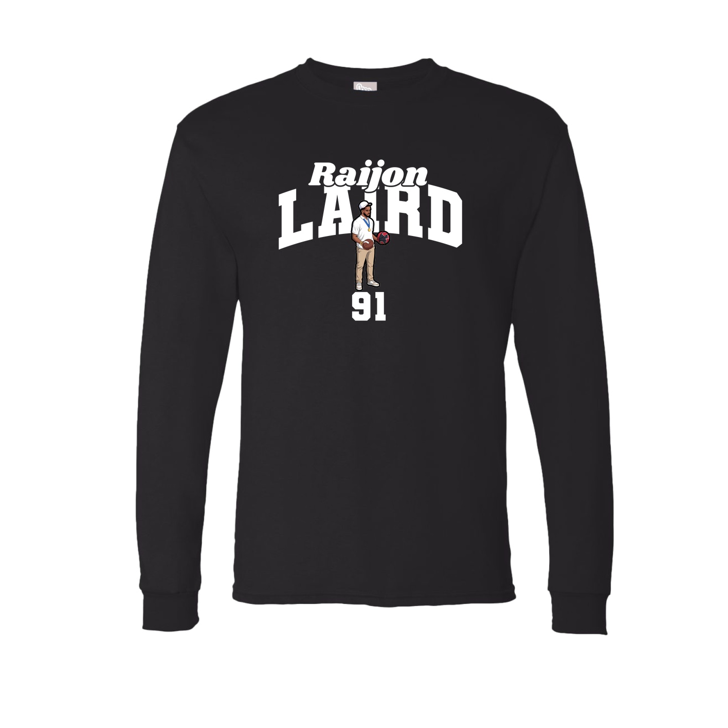 Long Sleeve Tee — Signature Arch in Black