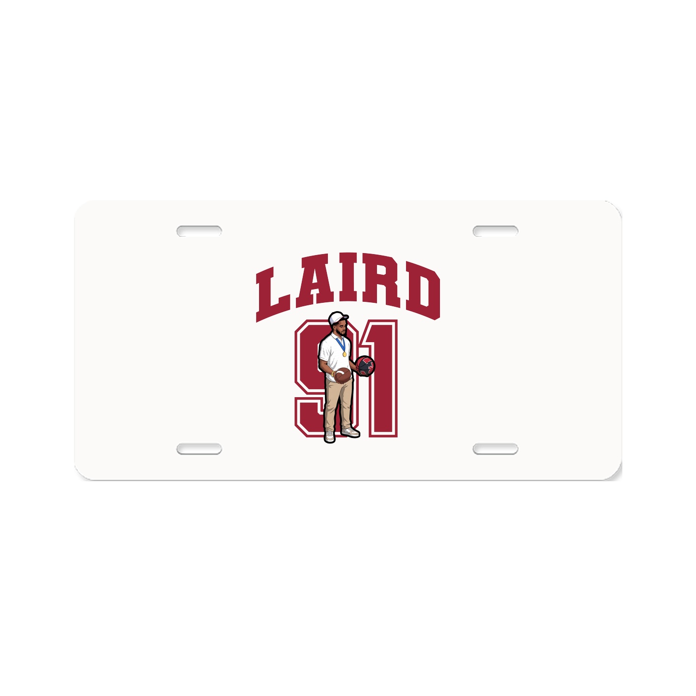 License Plate — Number in Classic