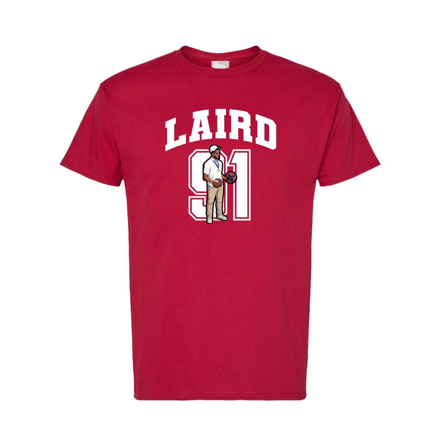 Tee — Number in Crimson