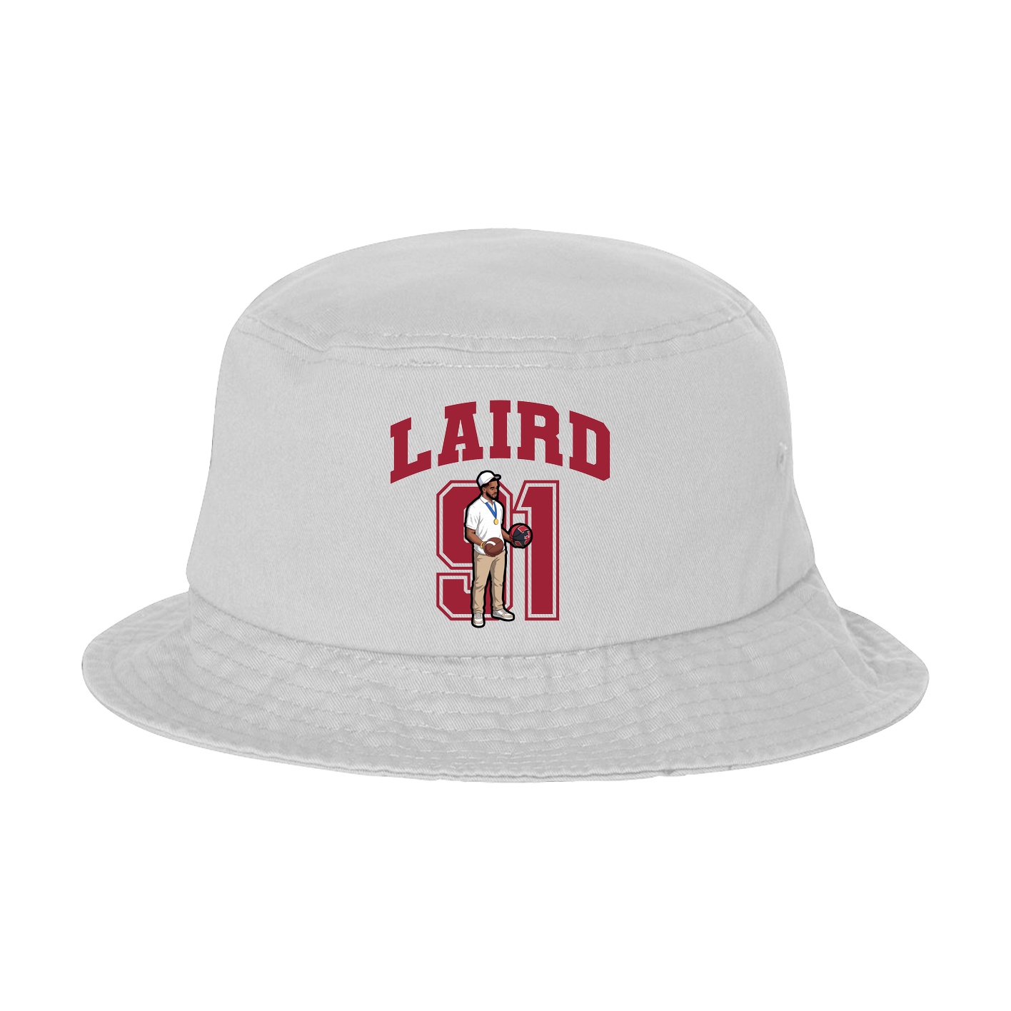 Bucket Cap — Number in White