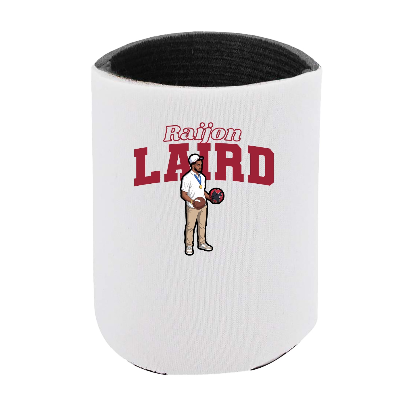 Can Holder — Name Arch in White