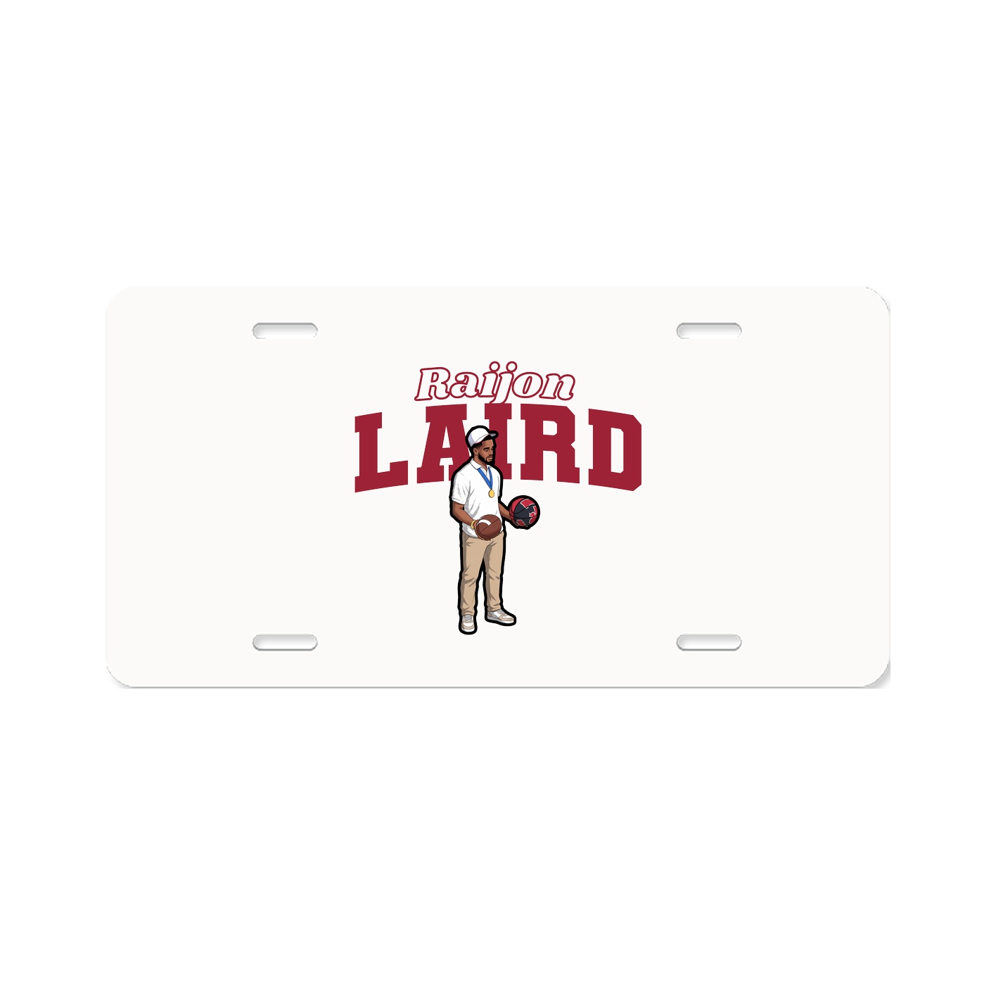 License Plate — Name Arch in Classic