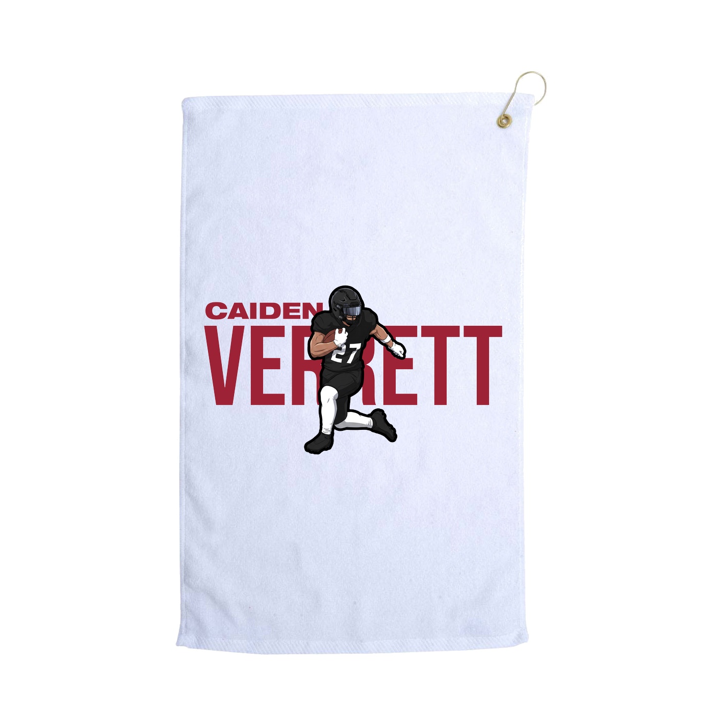 Golf Towel — Player Name in White