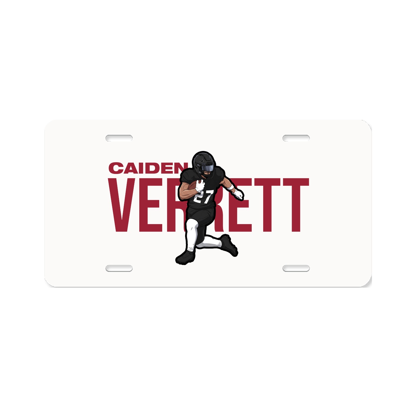 License Plate — Player Name in Classic