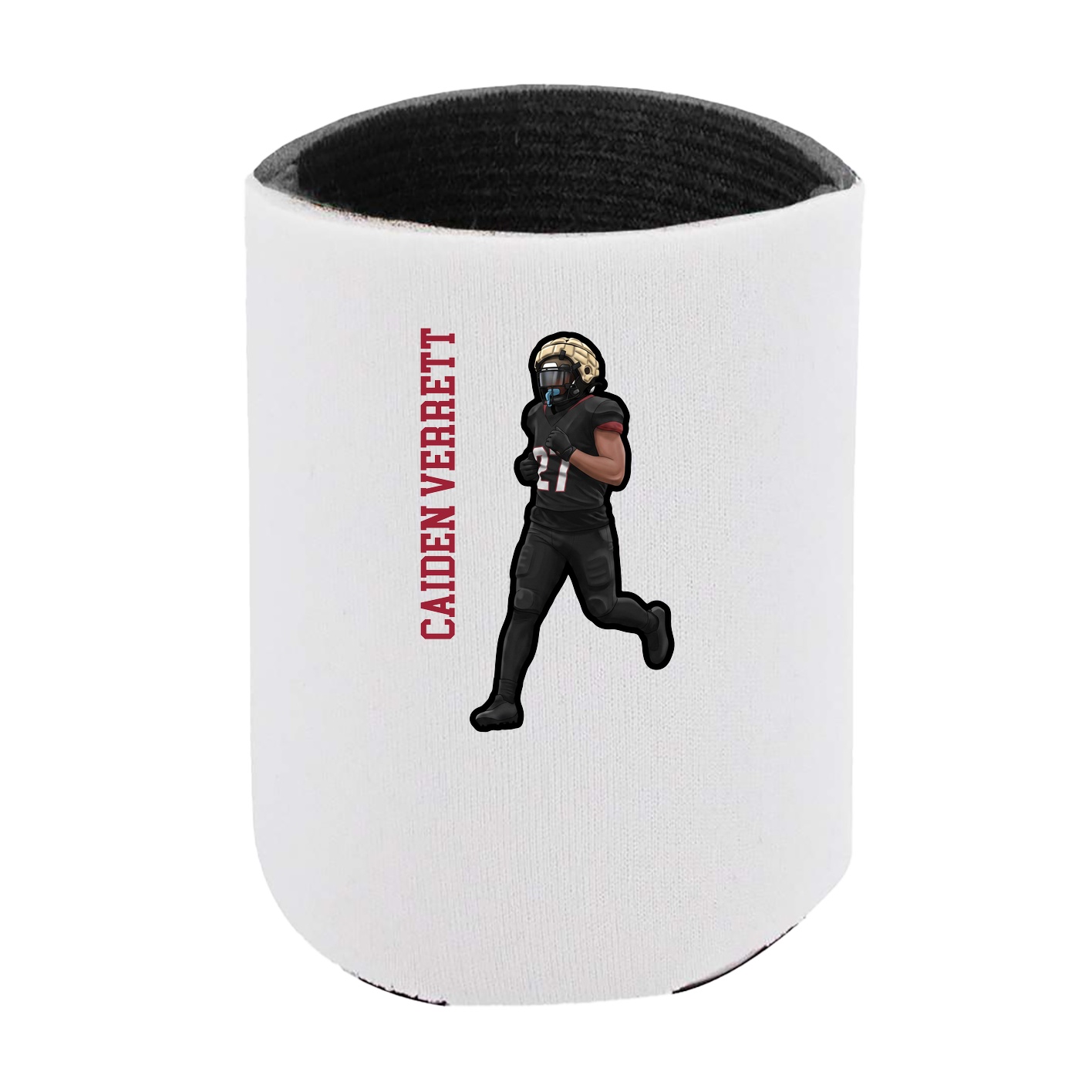 Can Holder — Name Vertical in White