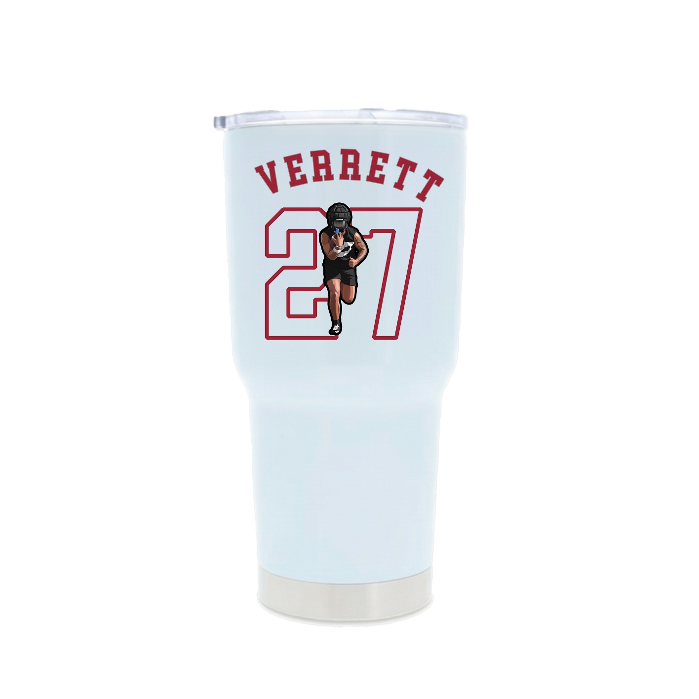 30oz Stainless Steel Tumbler — Shirsey Arch in White