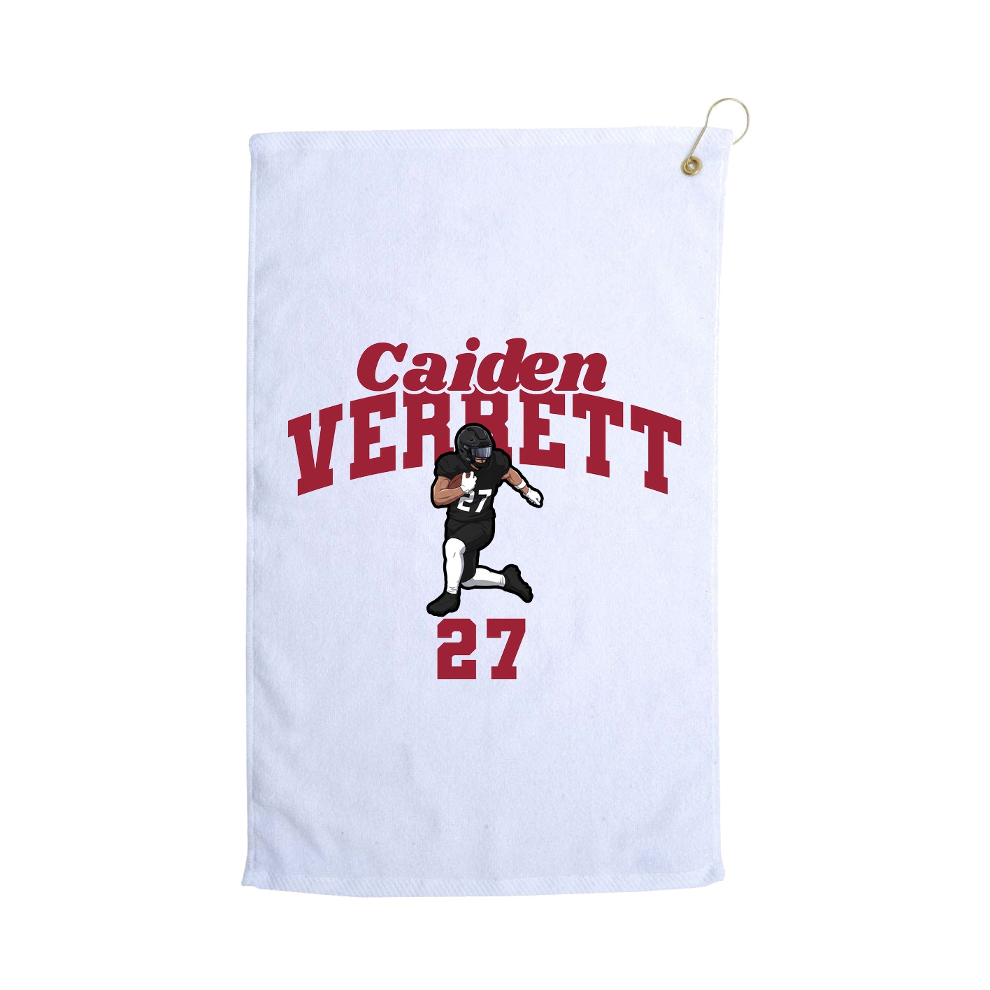 Golf Towel — Signature Arch in White