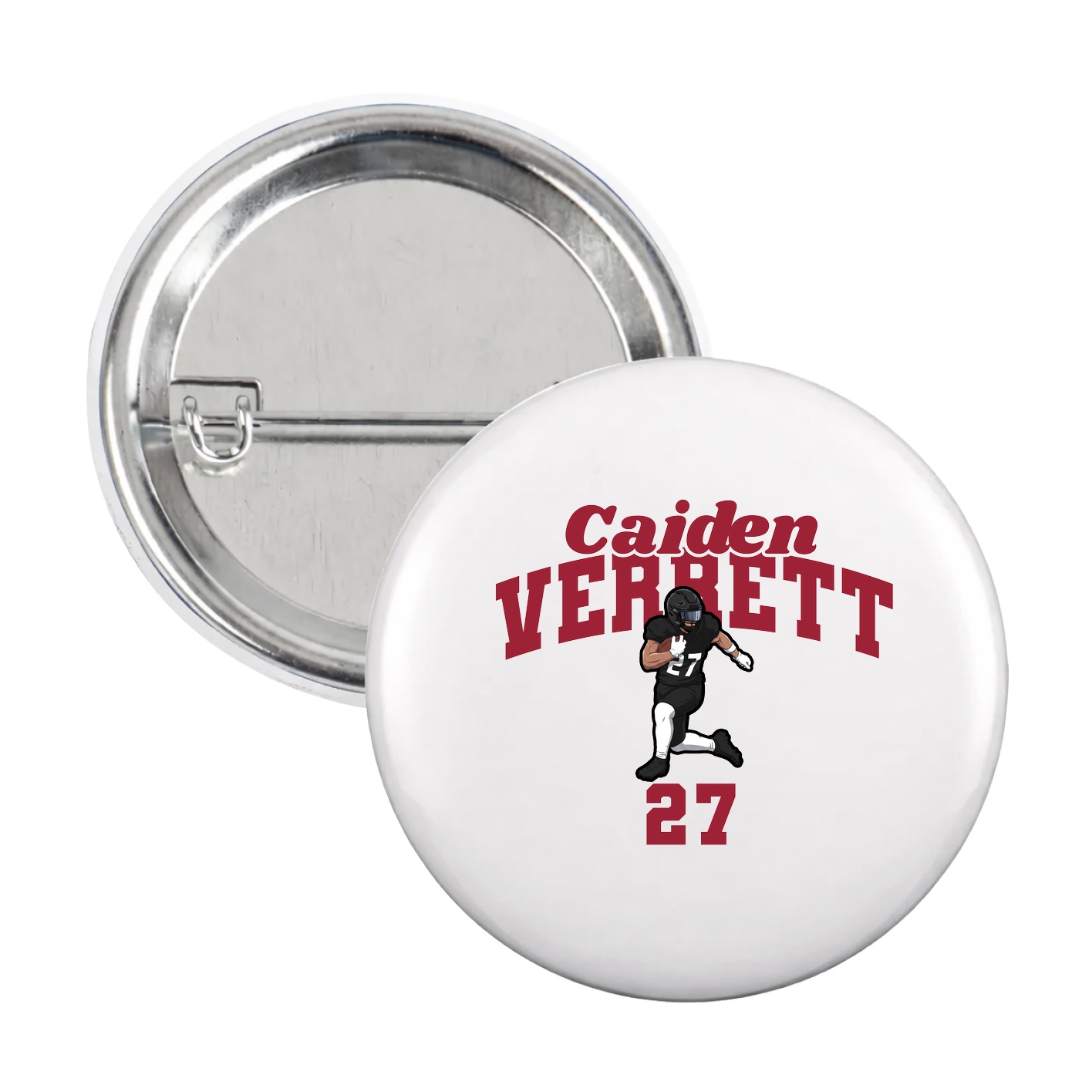 Game Day Button — Signature Arch in White