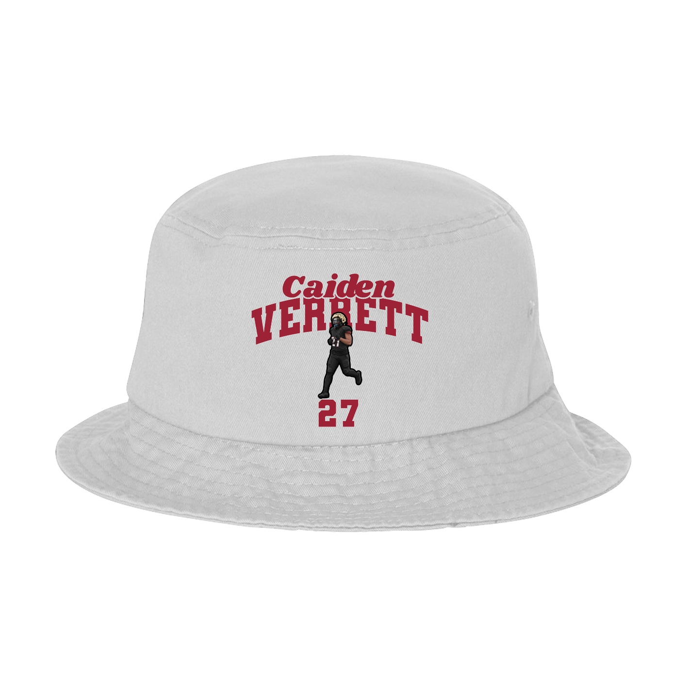 Bucket Cap — Signature Arch in White