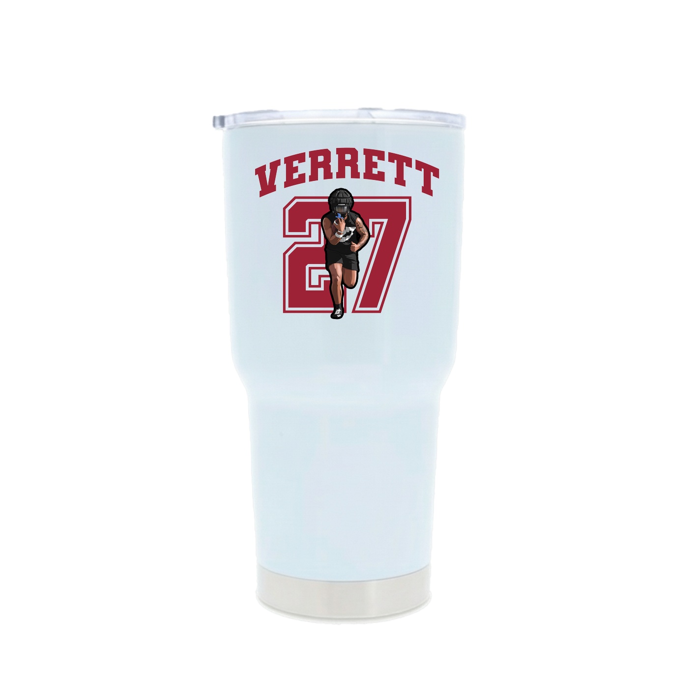 30oz Stainless Steel Tumbler — Number in White