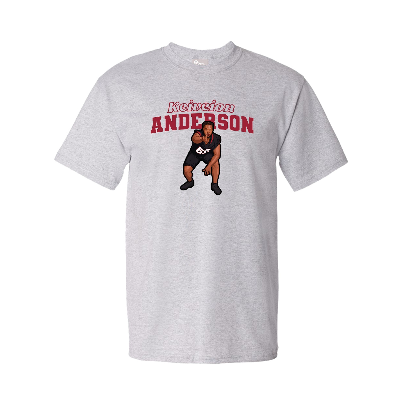 Youth Tee — Name Arch in Grey