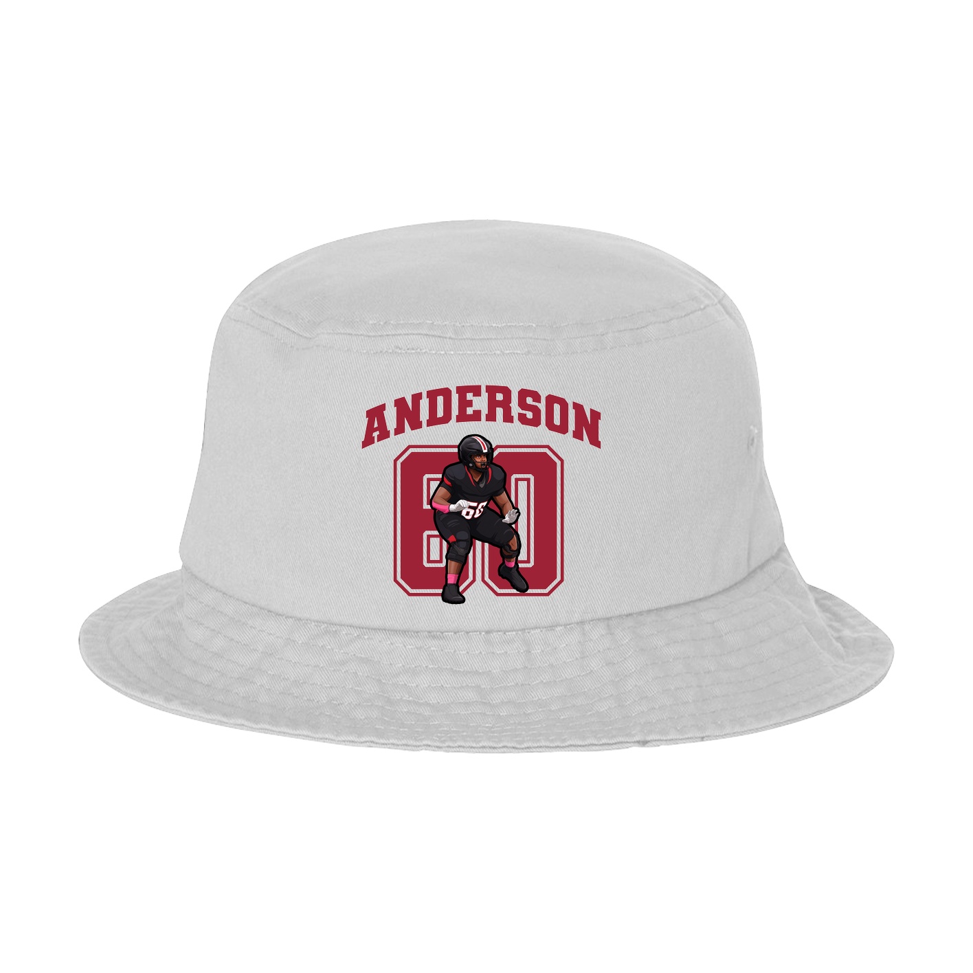 Bucket Cap — Number in White