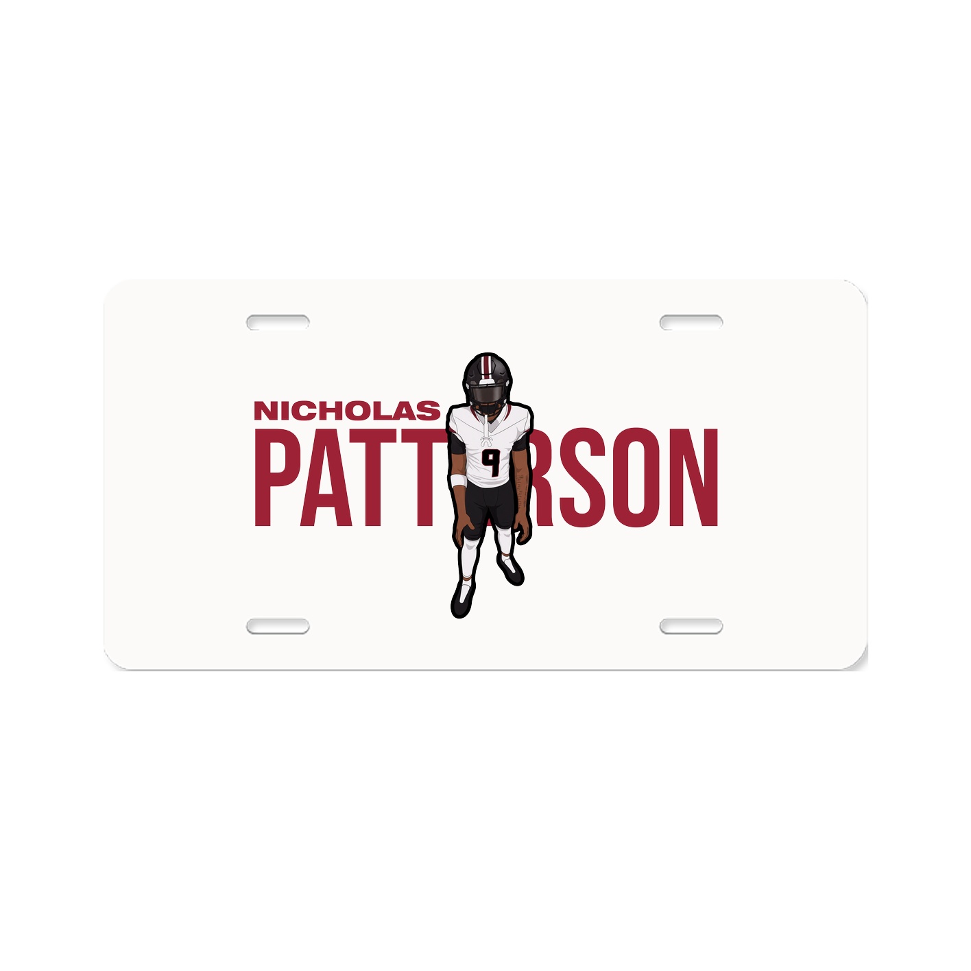 License Plate — Player Name in Classic