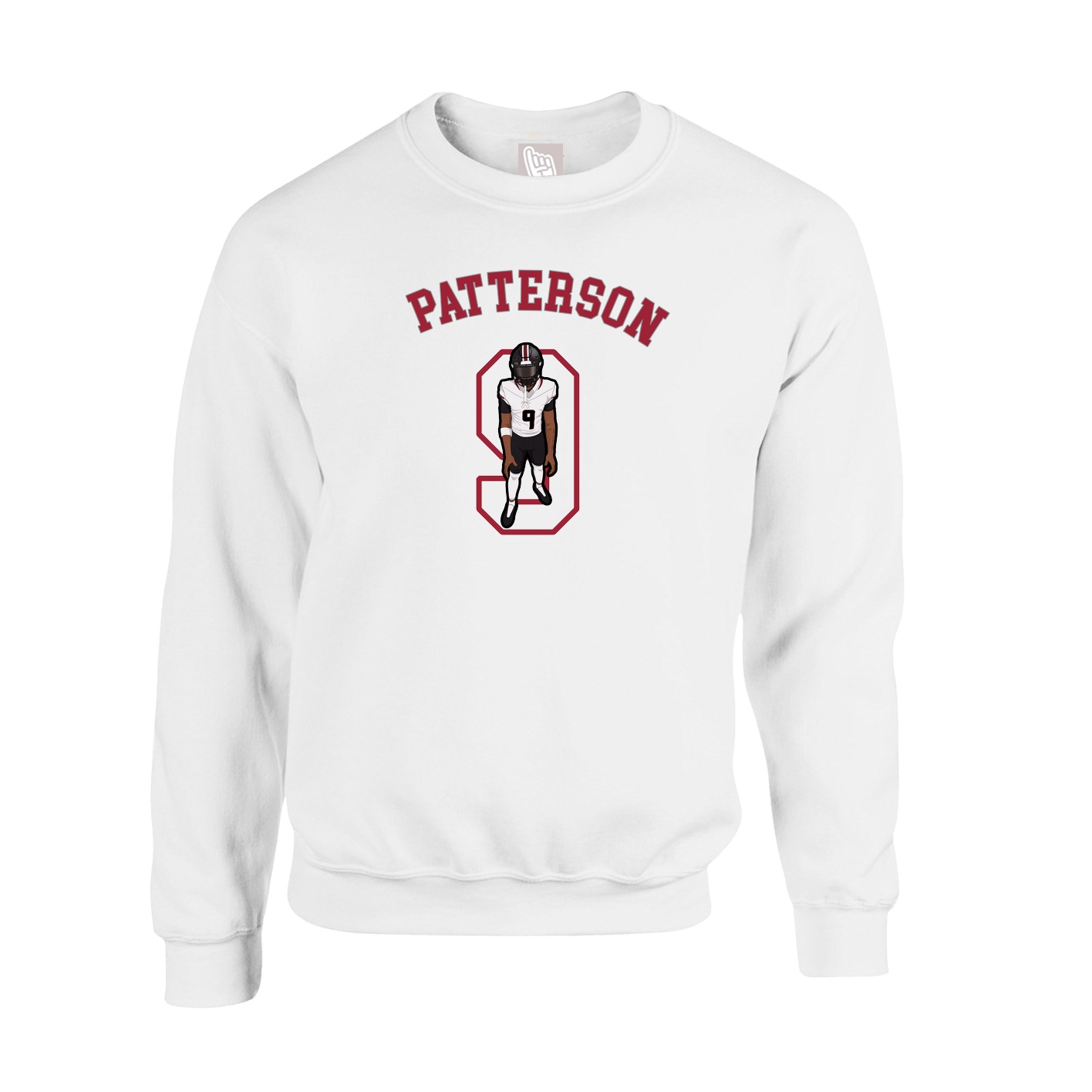 Fleece Crew — Shirsey Arch in White