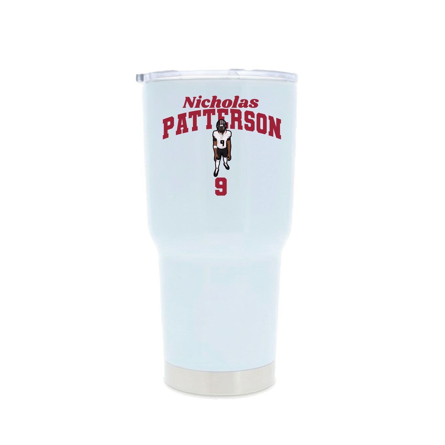 30oz Stainless Steel Tumbler — Signature Arch in White