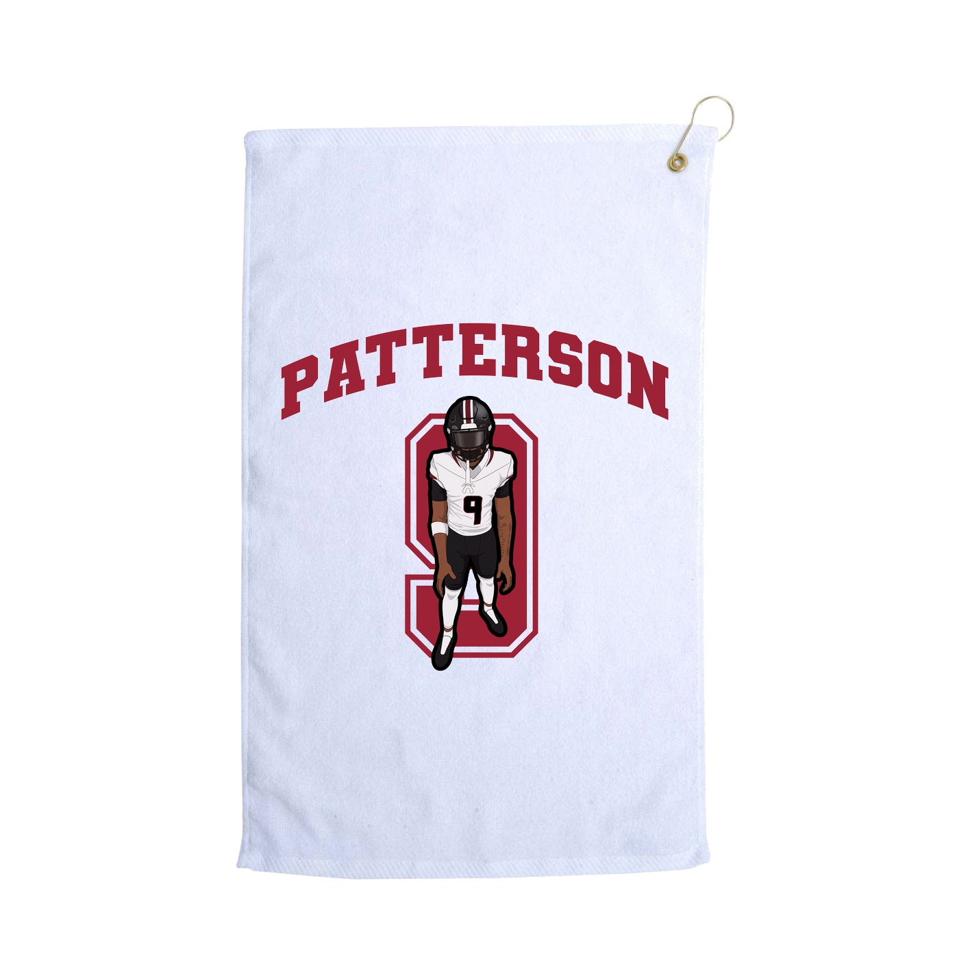 Golf Towel — Number in White