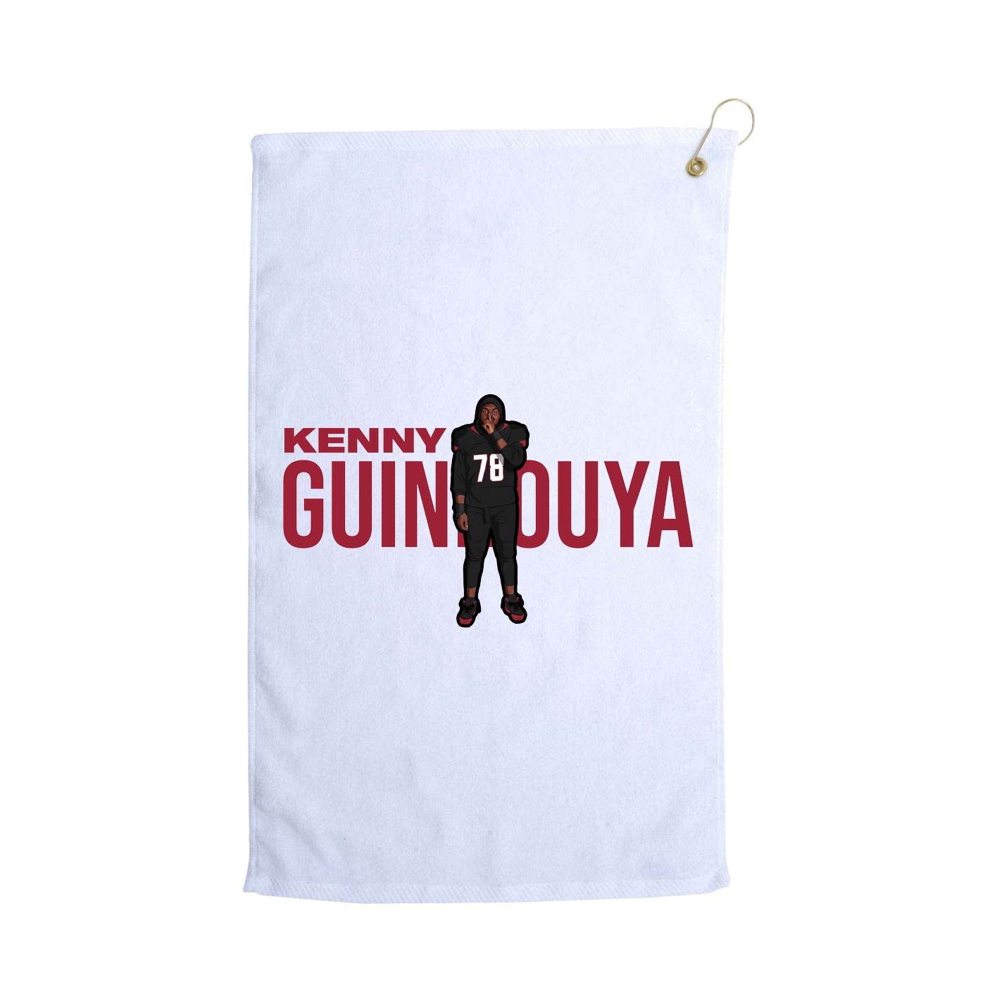 Golf Towel — Player Name in White