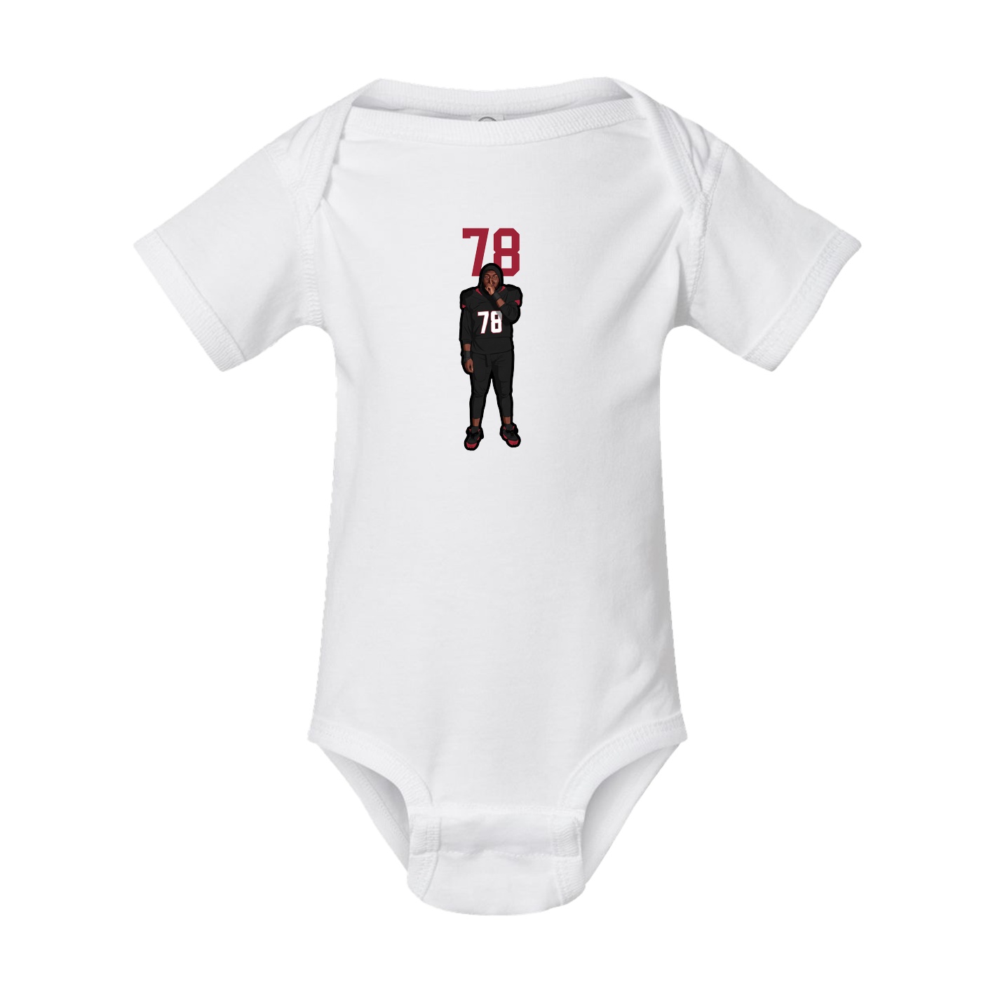 Baby Onesie — Number Top in White