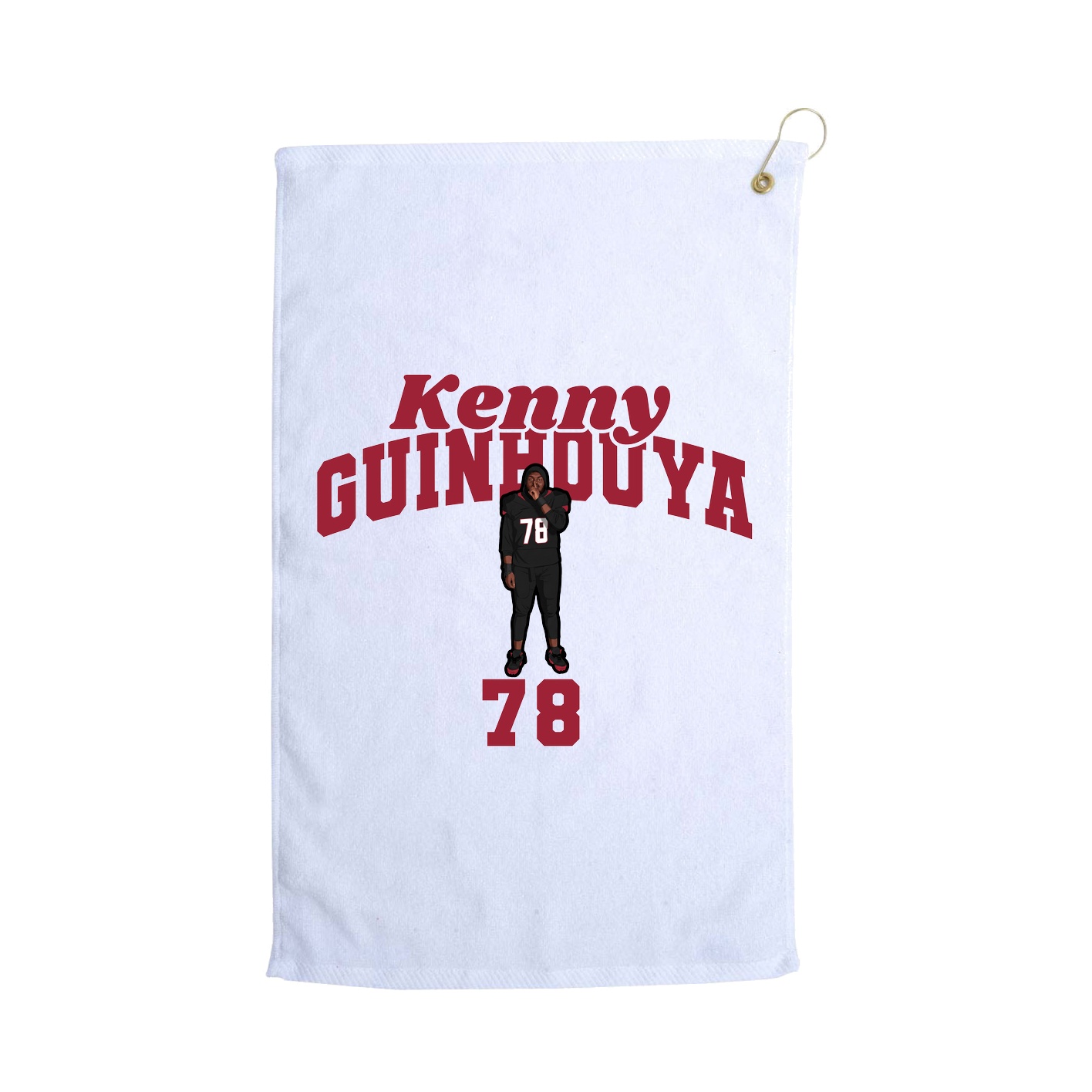 Golf Towel — Signature Arch in White