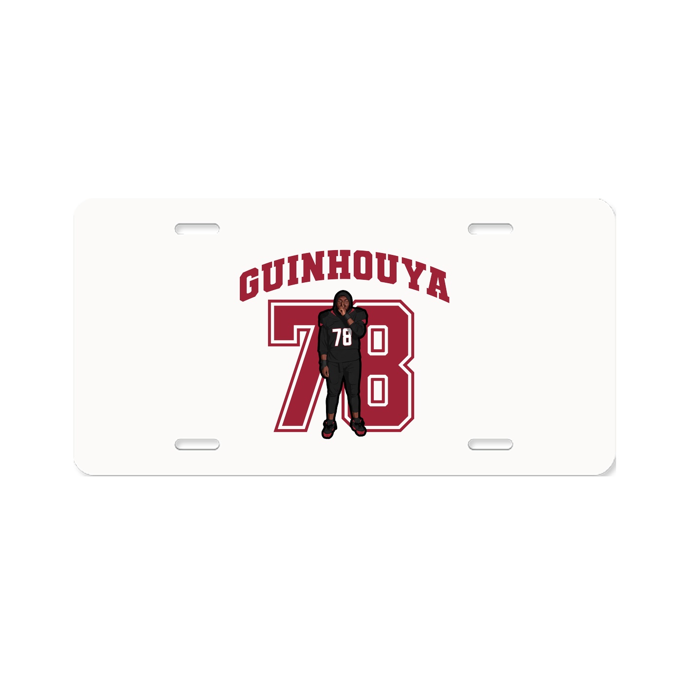 License Plate — Number in Classic