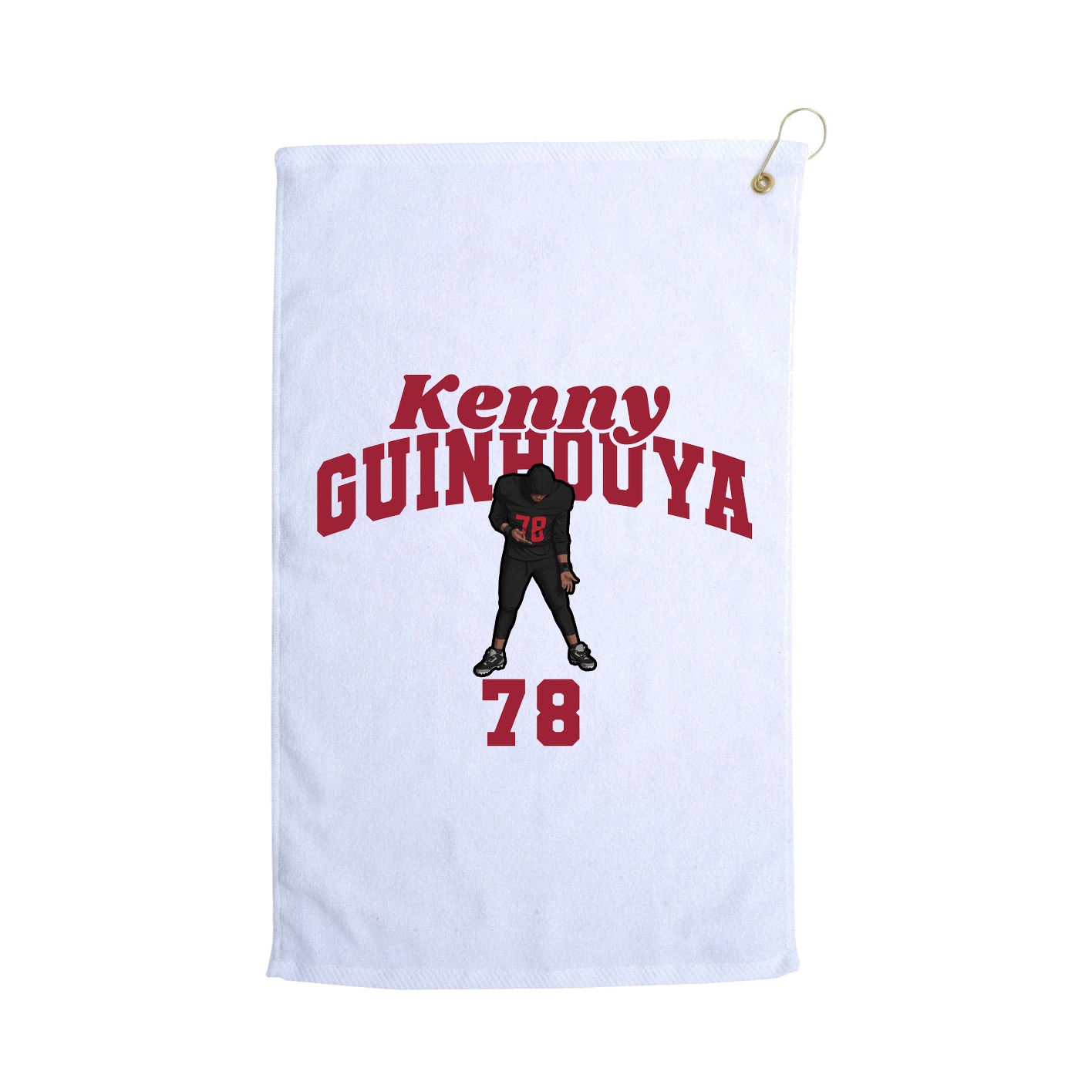 Golf Towel — Signature Arch in White