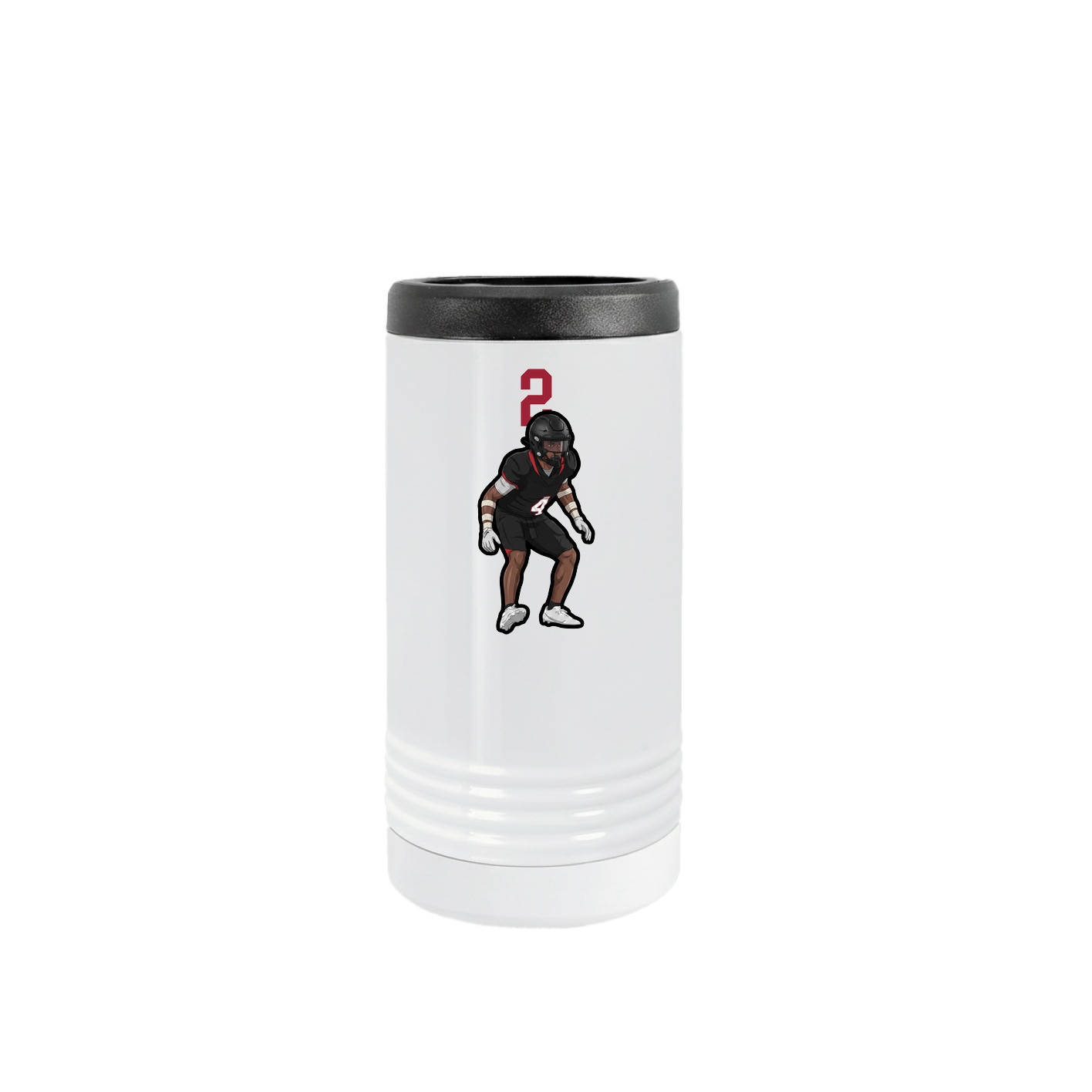 Slim Beverage Holder — Number Top in White