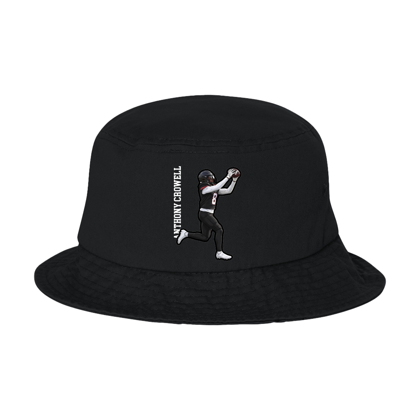 Bucket Cap — Name Vertical in Black