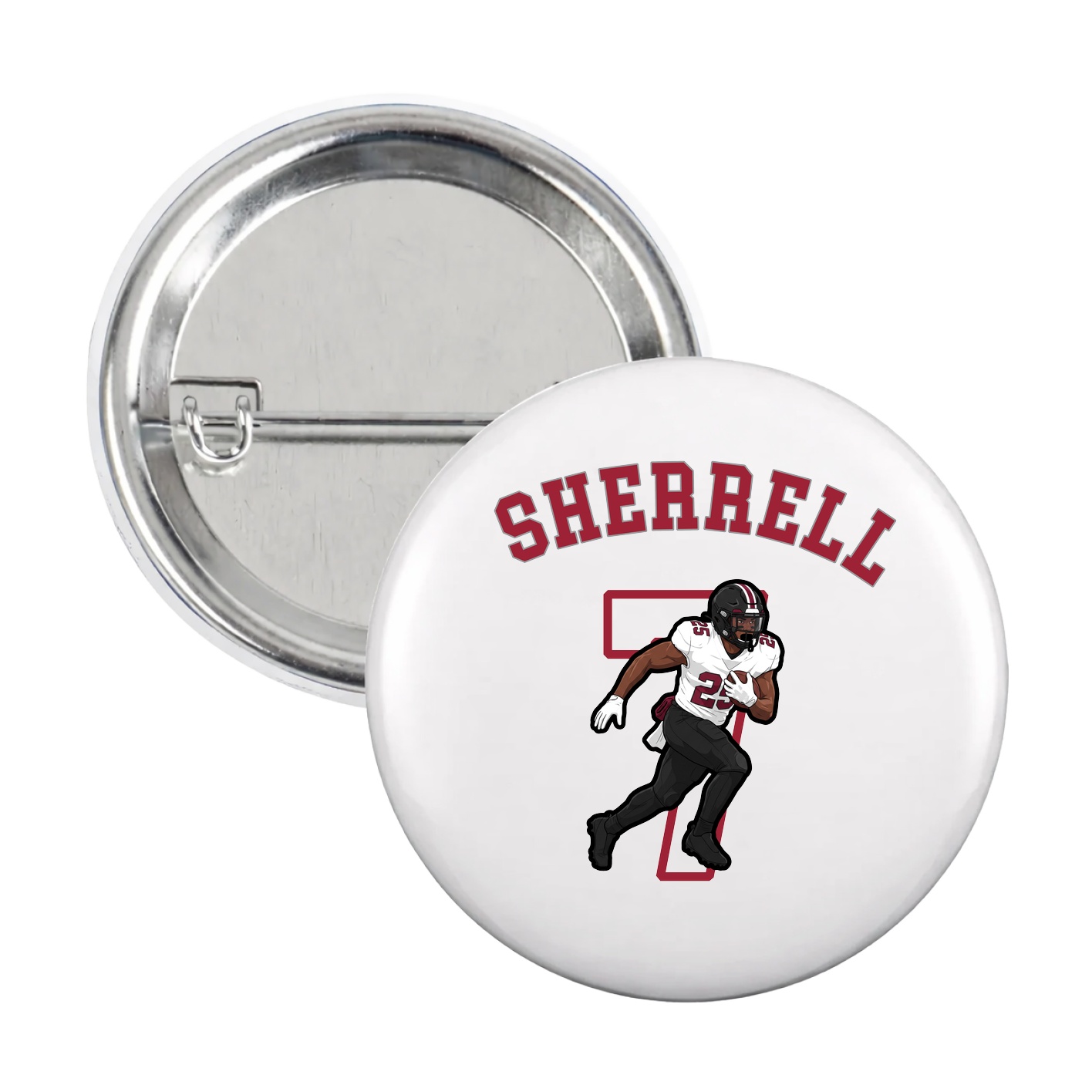 Game Day Button — Shirsey Arch in White