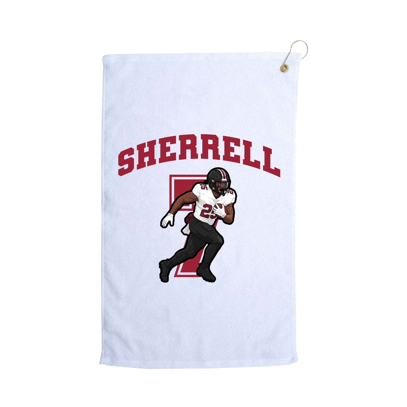 Golf Towel — Number in White