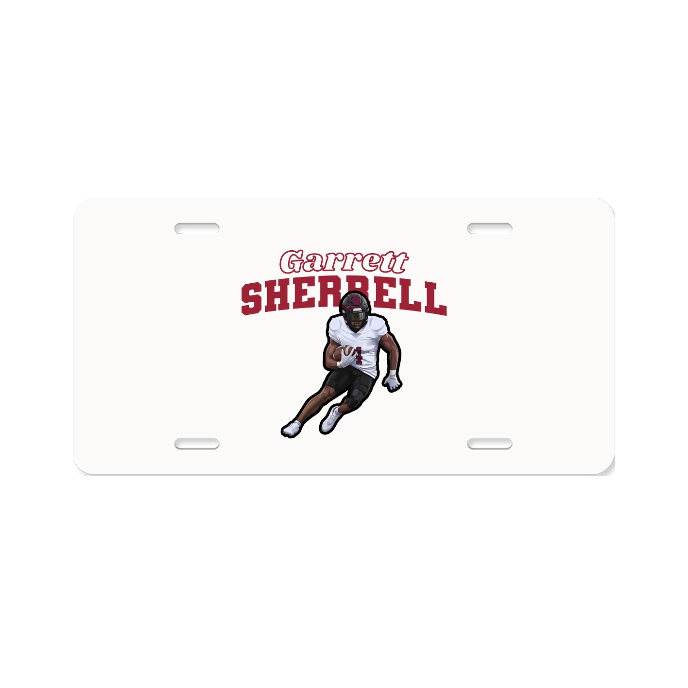 License Plate — Name Arch in Classic