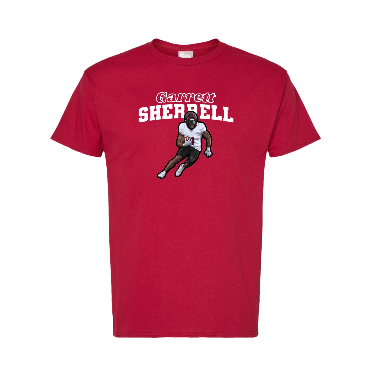 Tee — Name Arch in Crimson