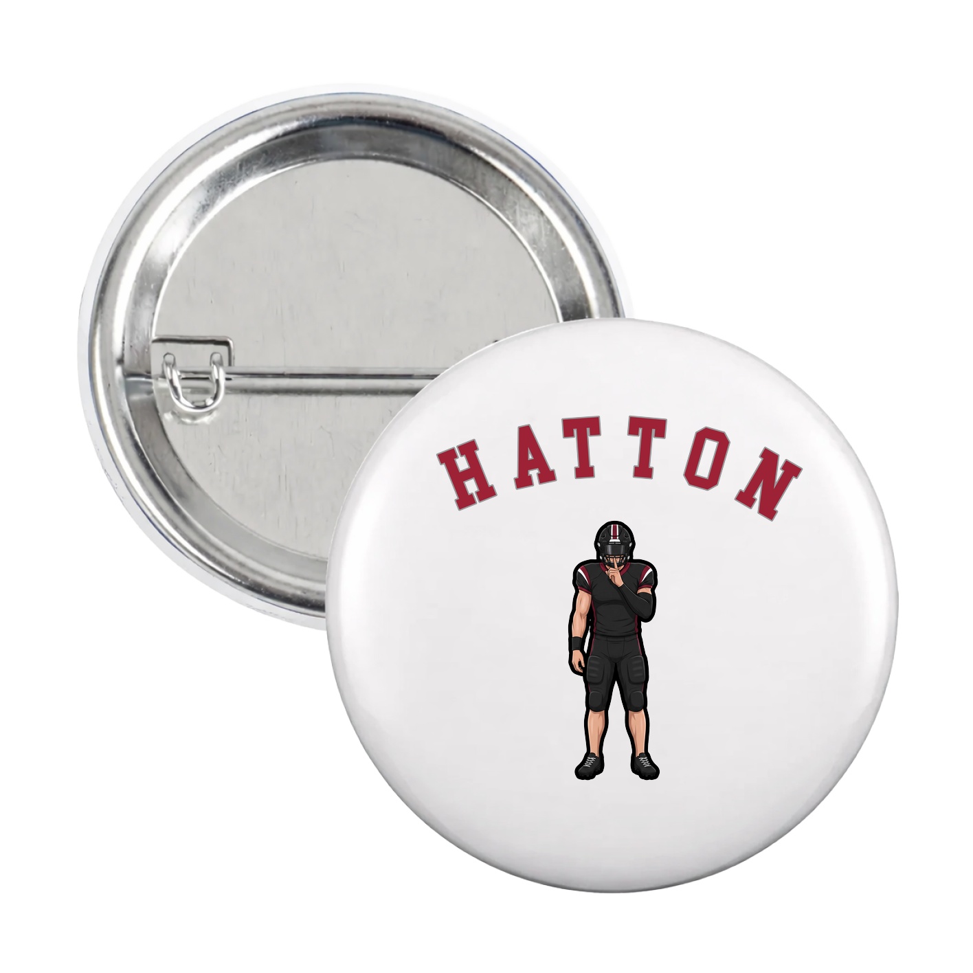 Game Day Button — Shirsey Arch in White