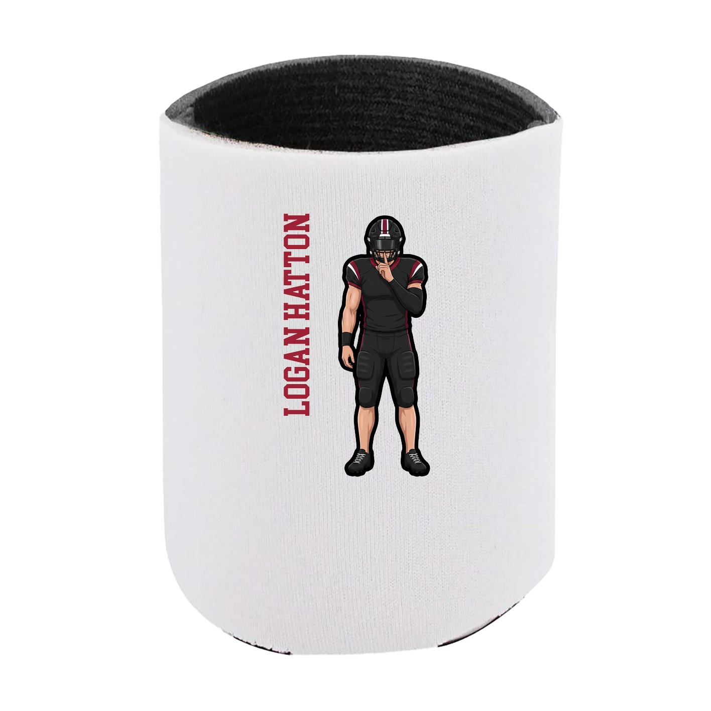 Can Holder — Name Vertical in White