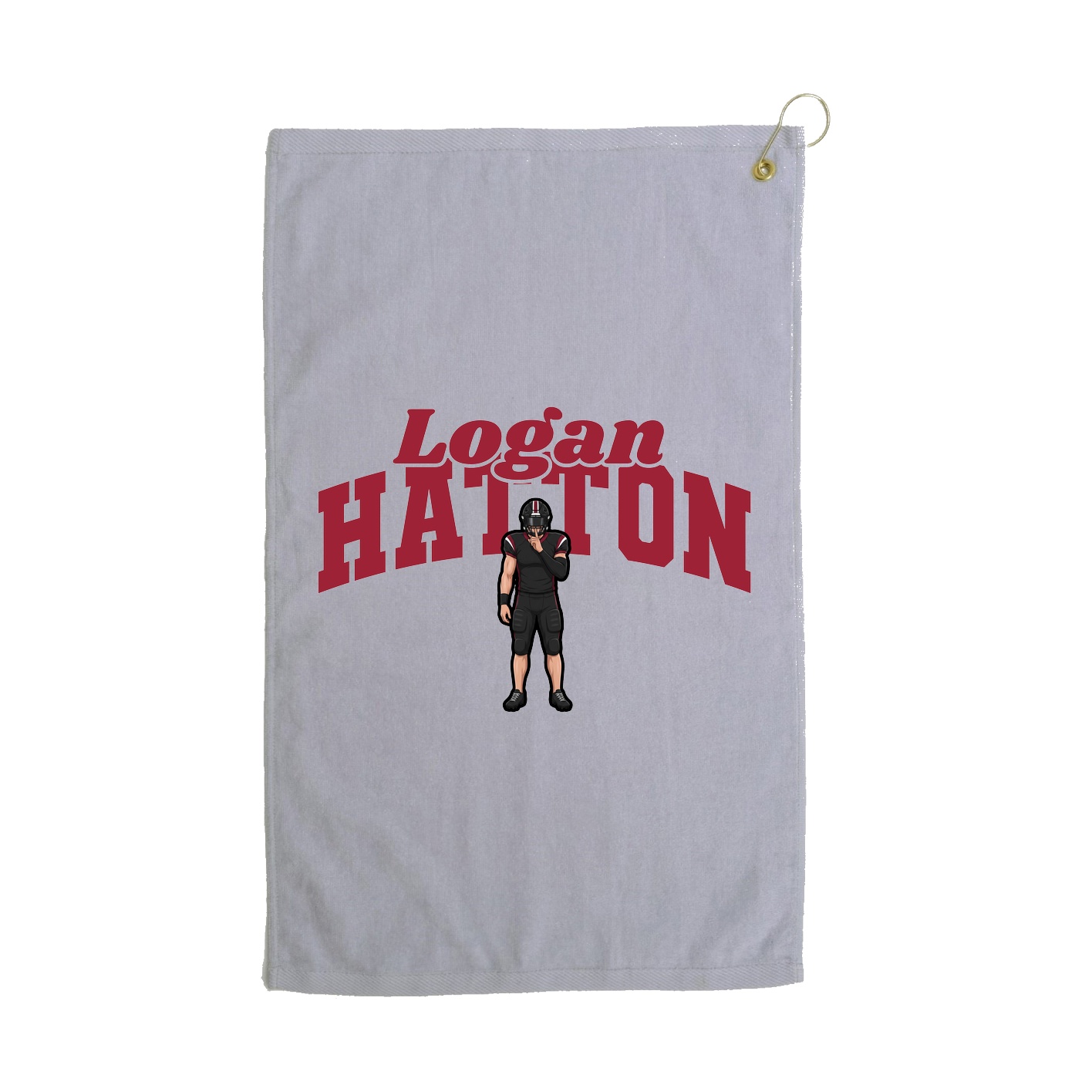 Golf Towel — Signature Arch in Grey