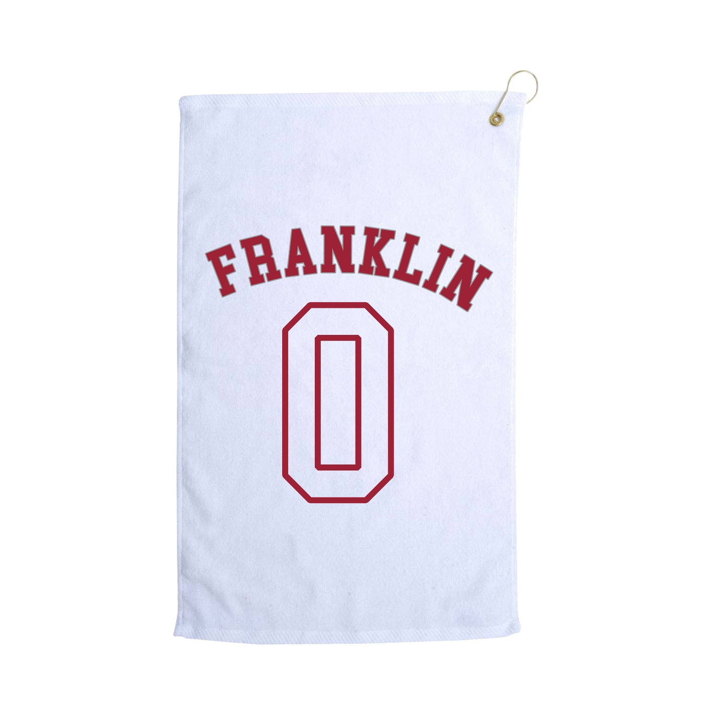 Golf Towel — Shirsey Arch in White
