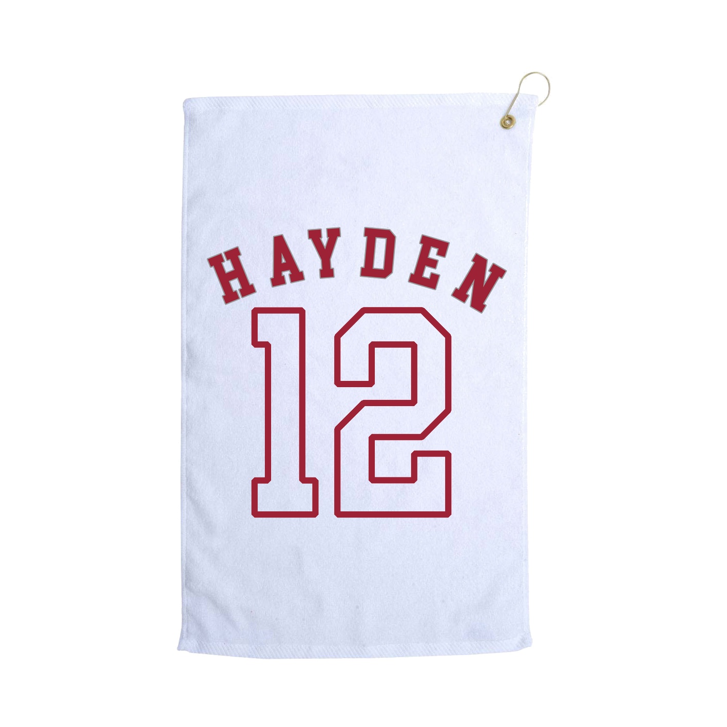 Golf Towel — Shirsey Arch in White