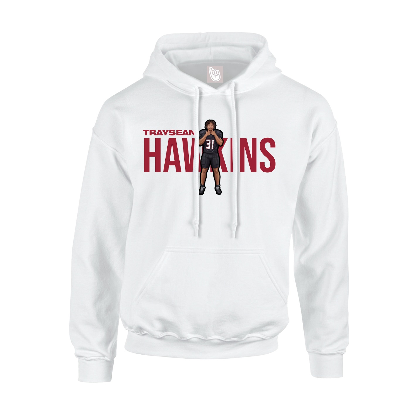 Hoodie — Player Name in White