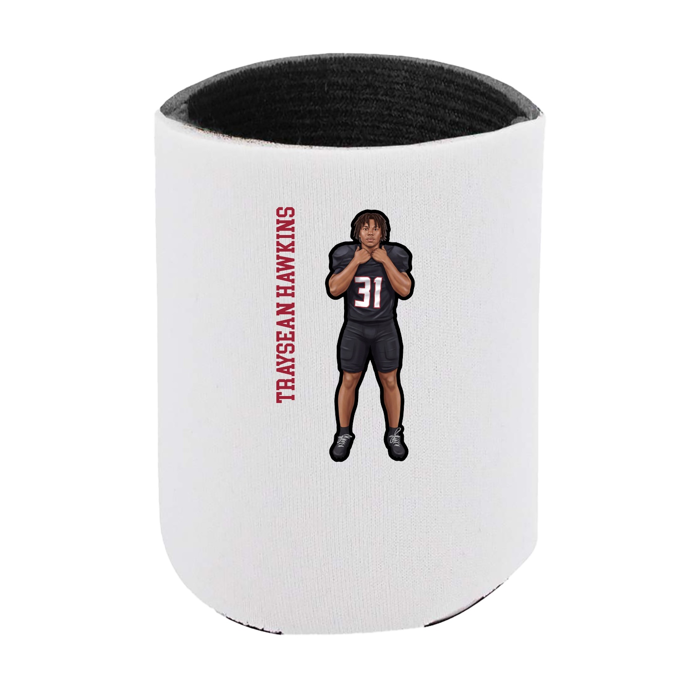 Can Holder — Name Vertical in White
