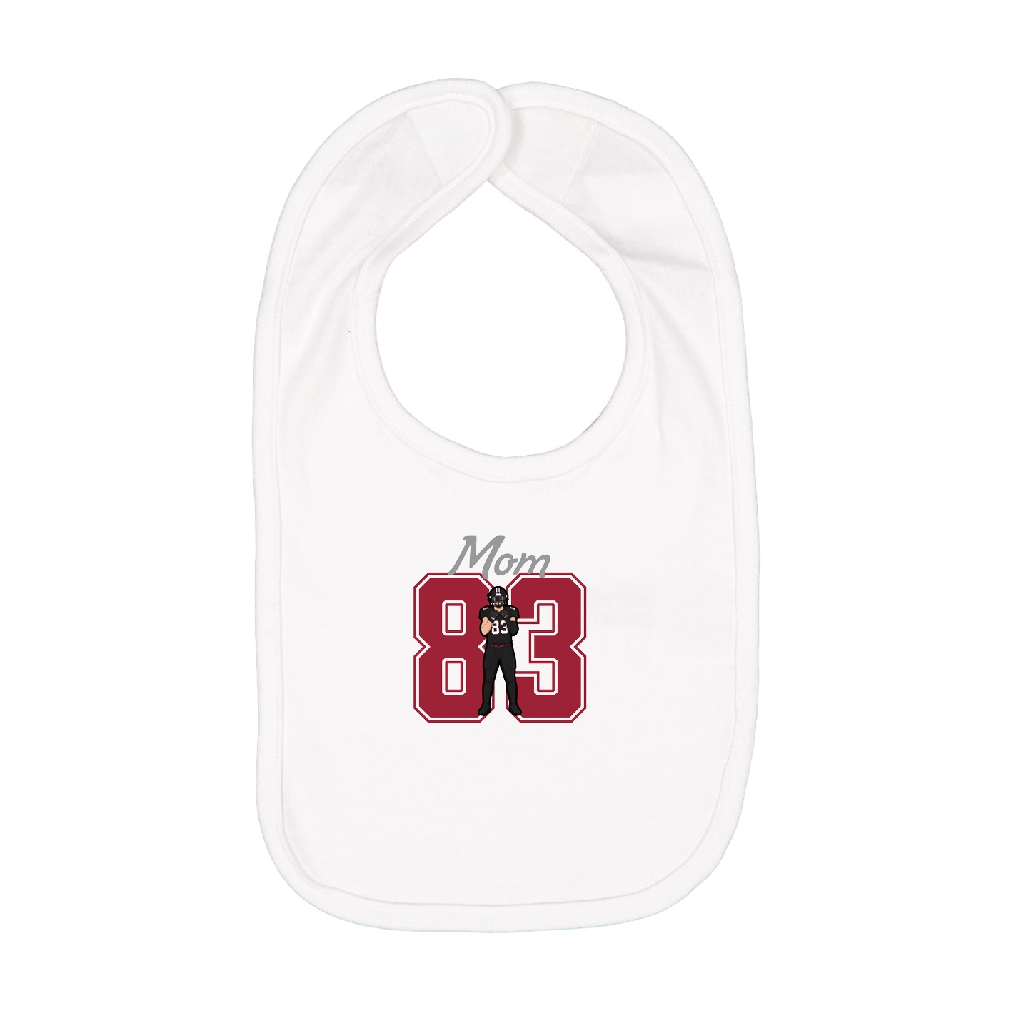 Infant Bib — Mothers Day Shirsey in White