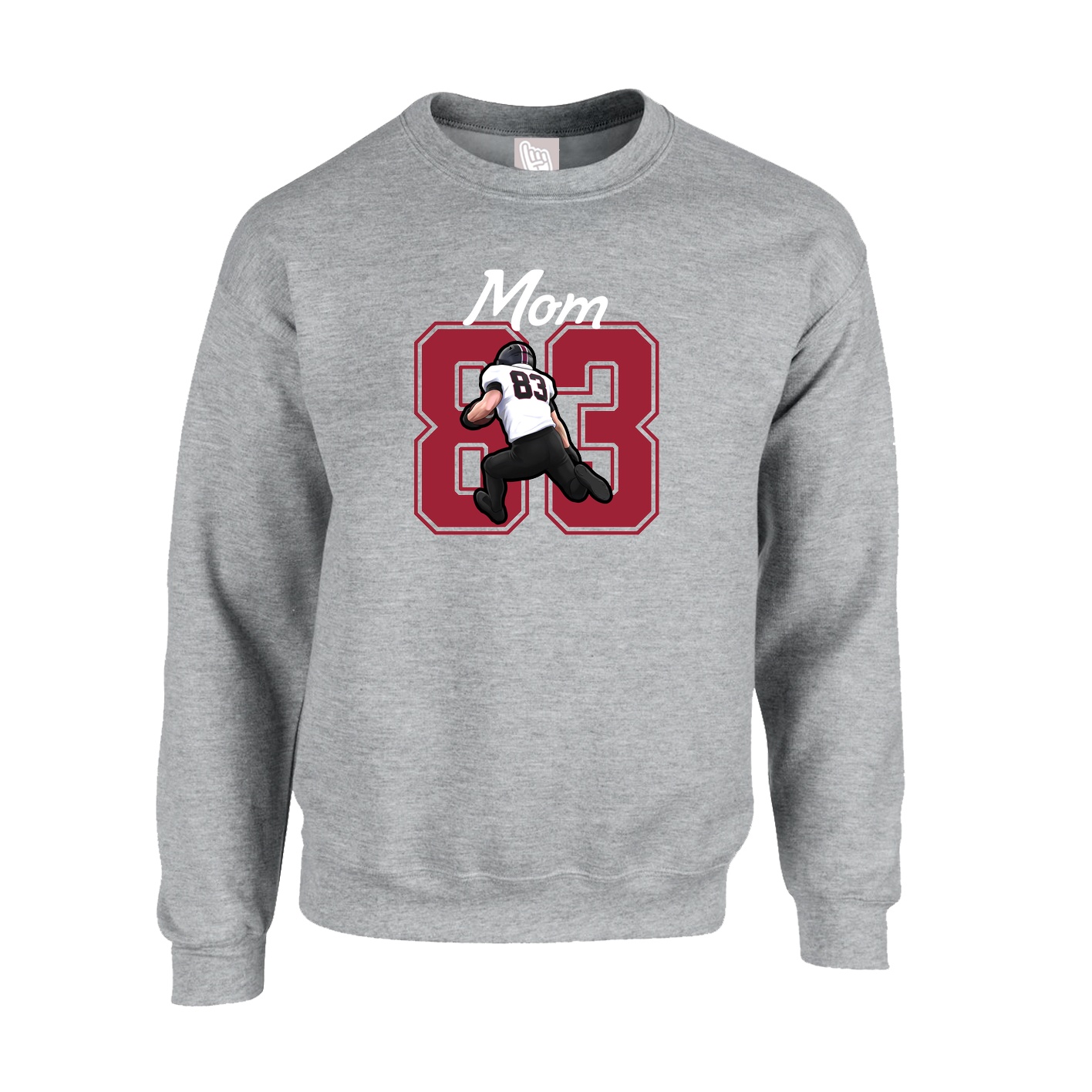Fleece Crew — Mothers Day Shirsey in Grey