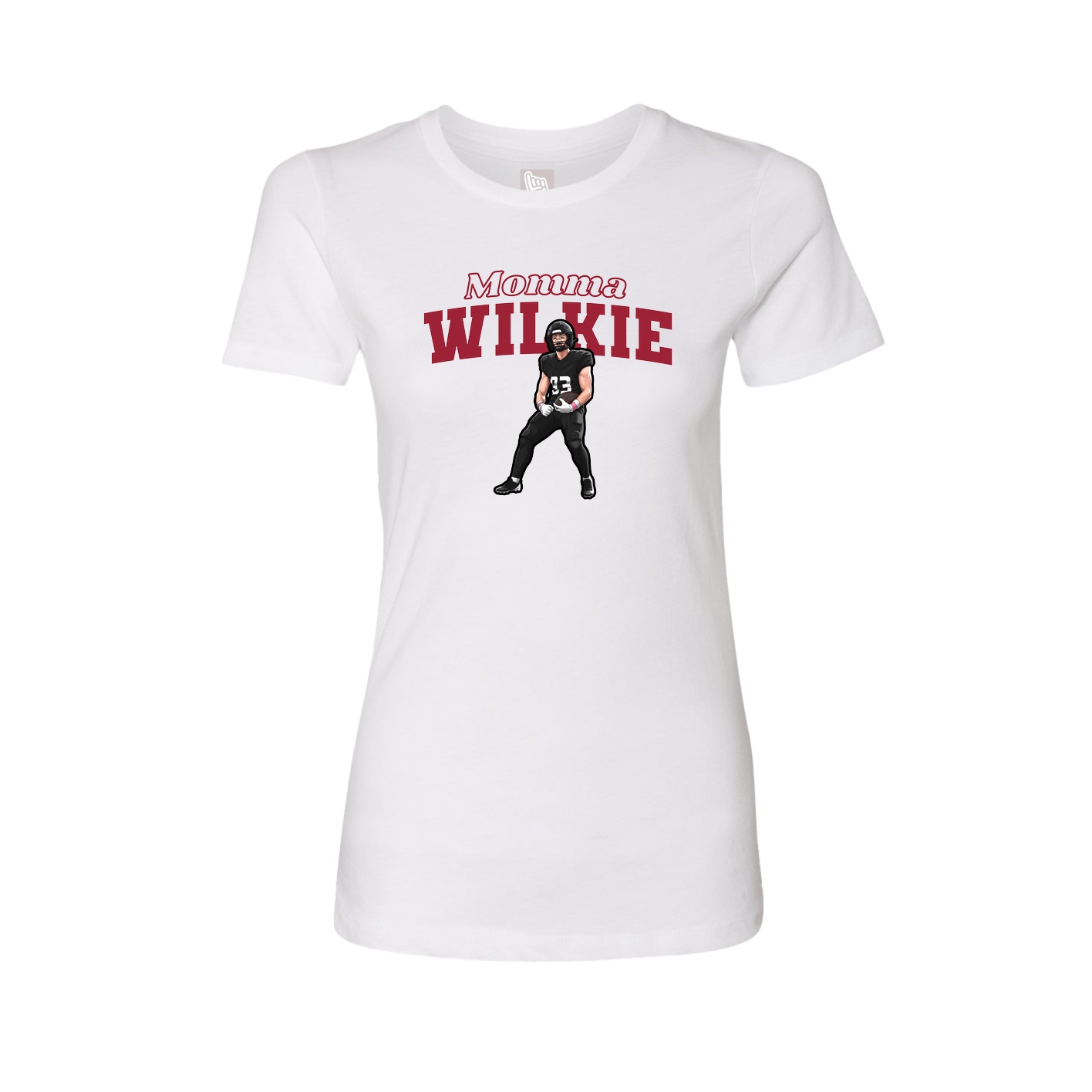 Womens Tee — Mothers Day Block in White