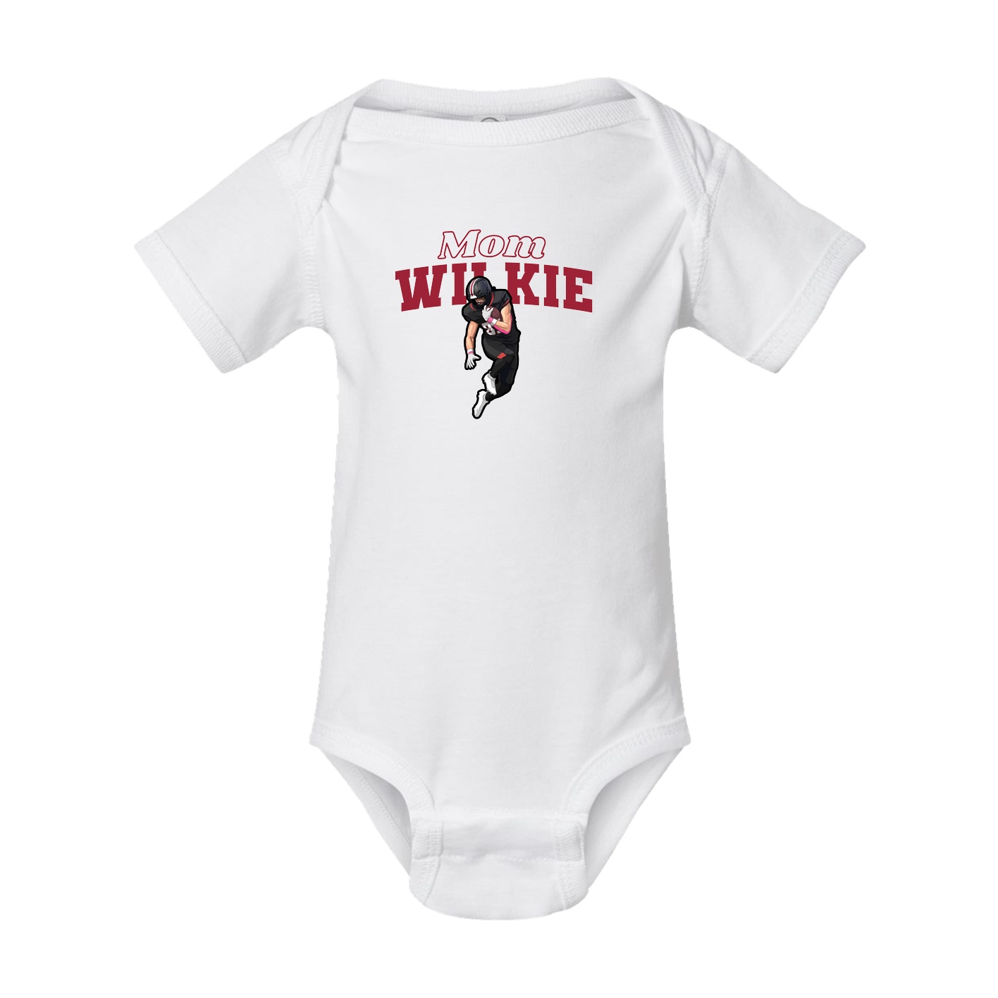 Baby Onesie — Mothers Day Block in White