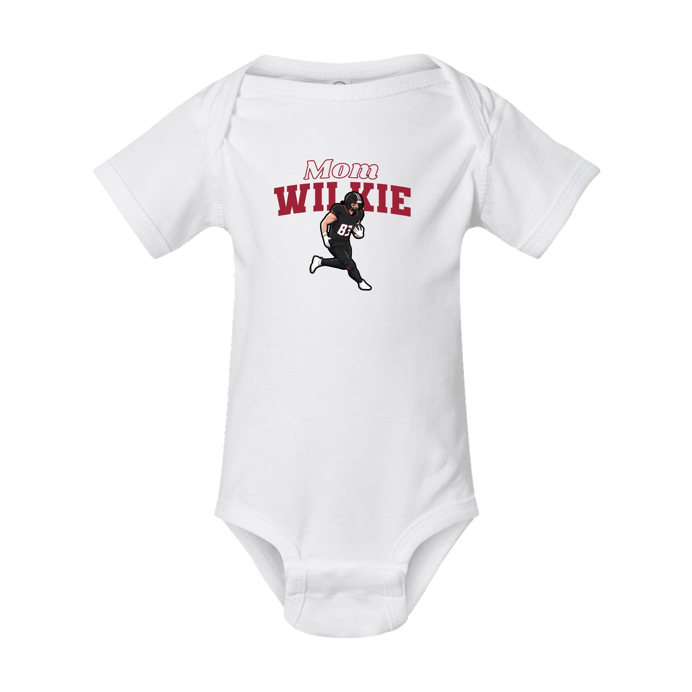 Baby Onesie — Mothers Day Block in White