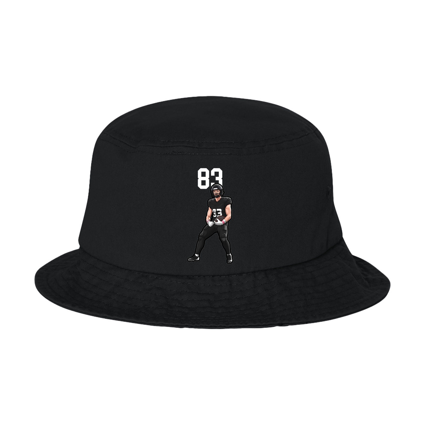 Bucket Cap — Number Top in Black