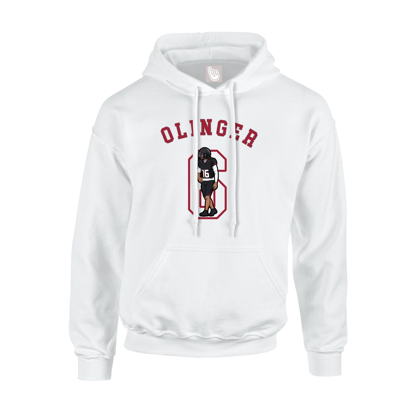 Youth Hoodie — Shirsey Arch in White
